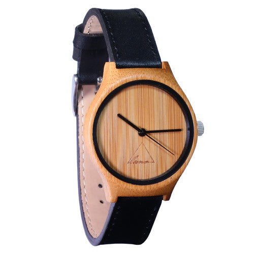 Wooden Watch | The Black Hana Womens Bamboo Watch